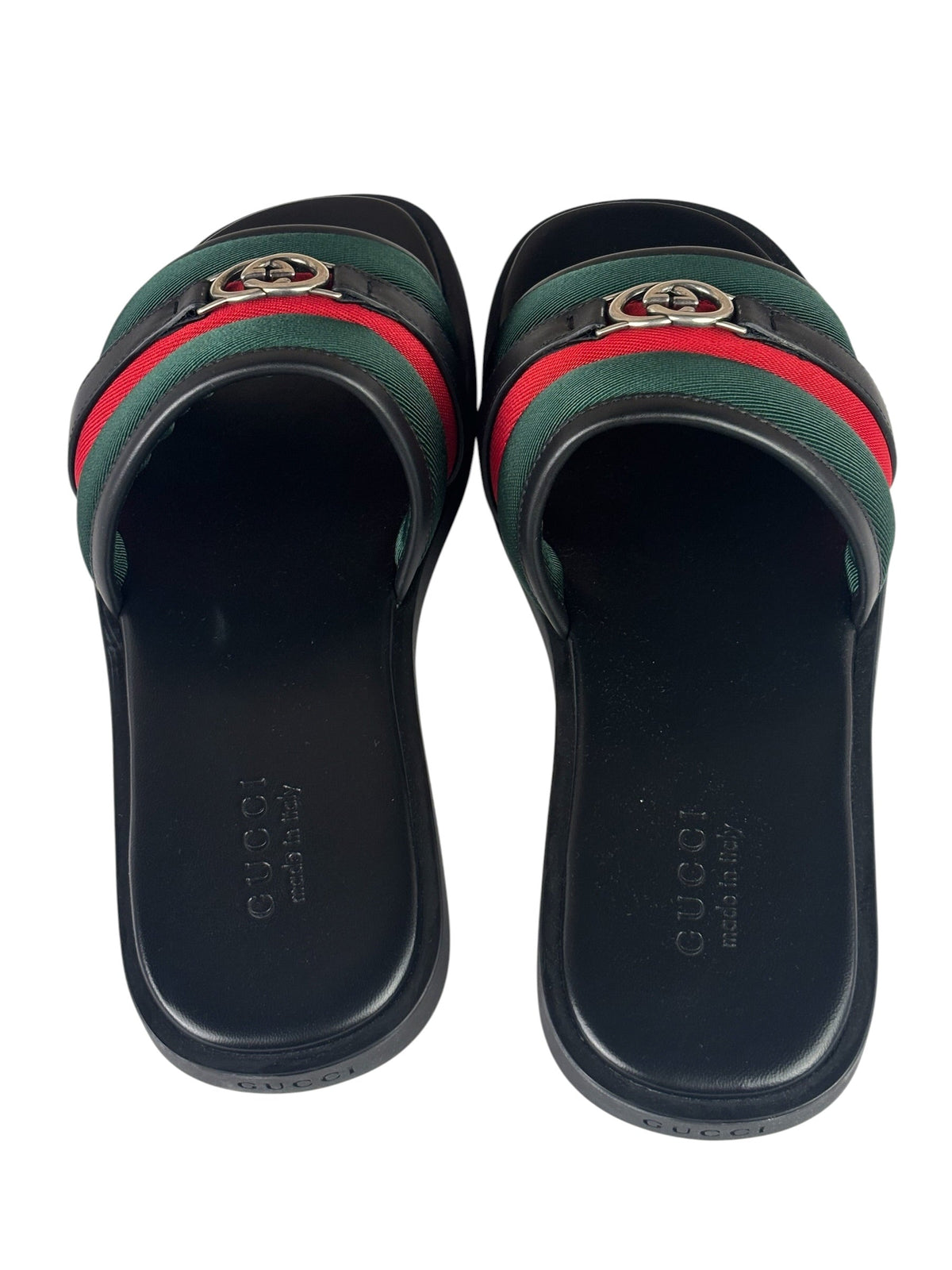 Gucci Interlocking G Sherry Line Leather Sandals