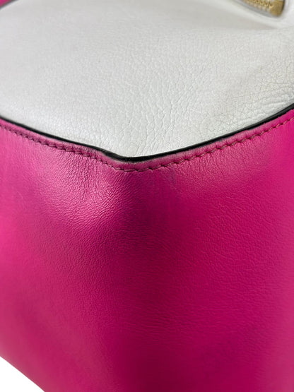 Loewe Pink/White Leather M Hammock Bag