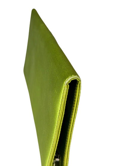 Dolce & Gabbana Lime Green Satin Clutch