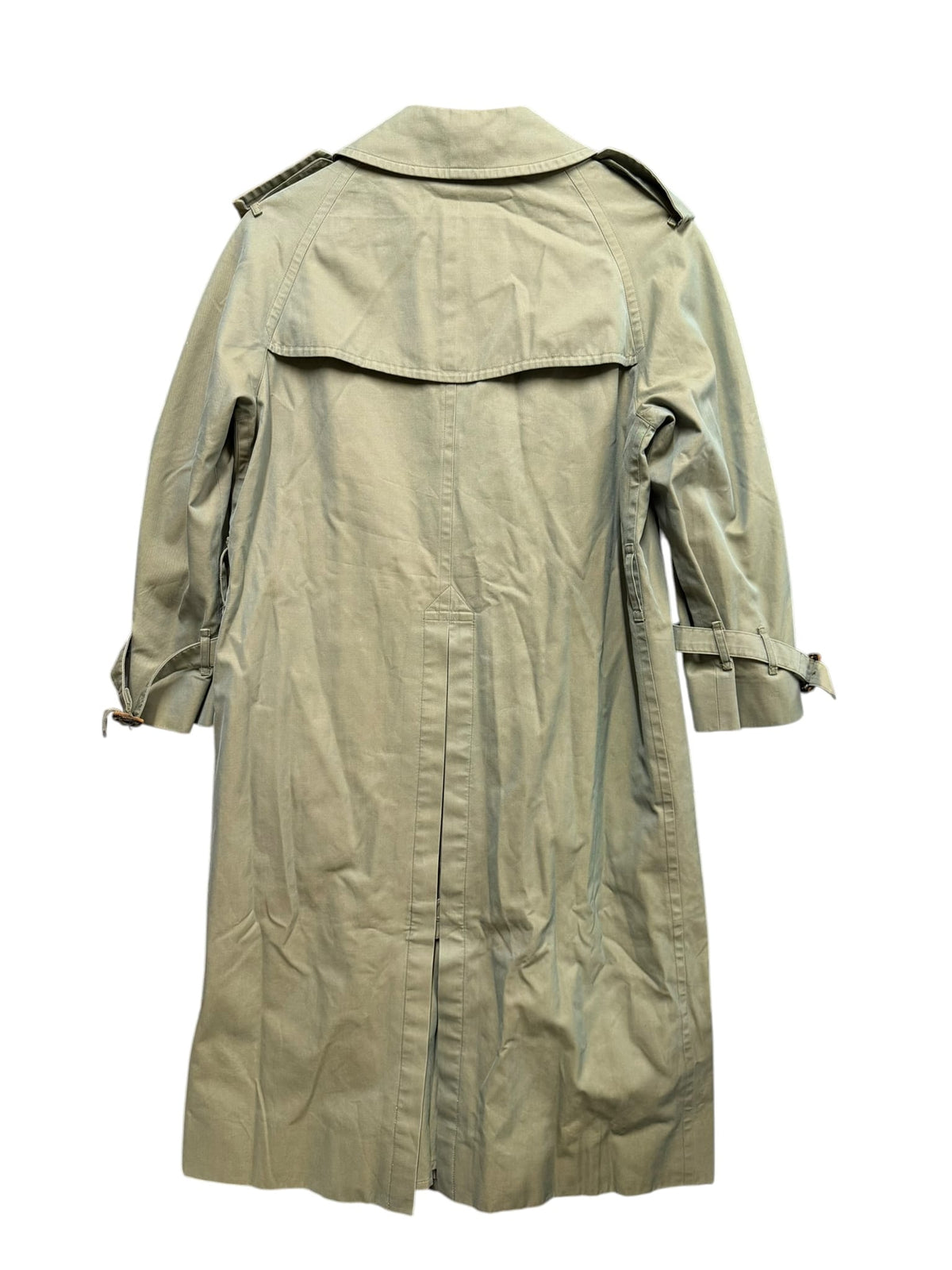 Burberry Vintage Sage Green Trench Coat