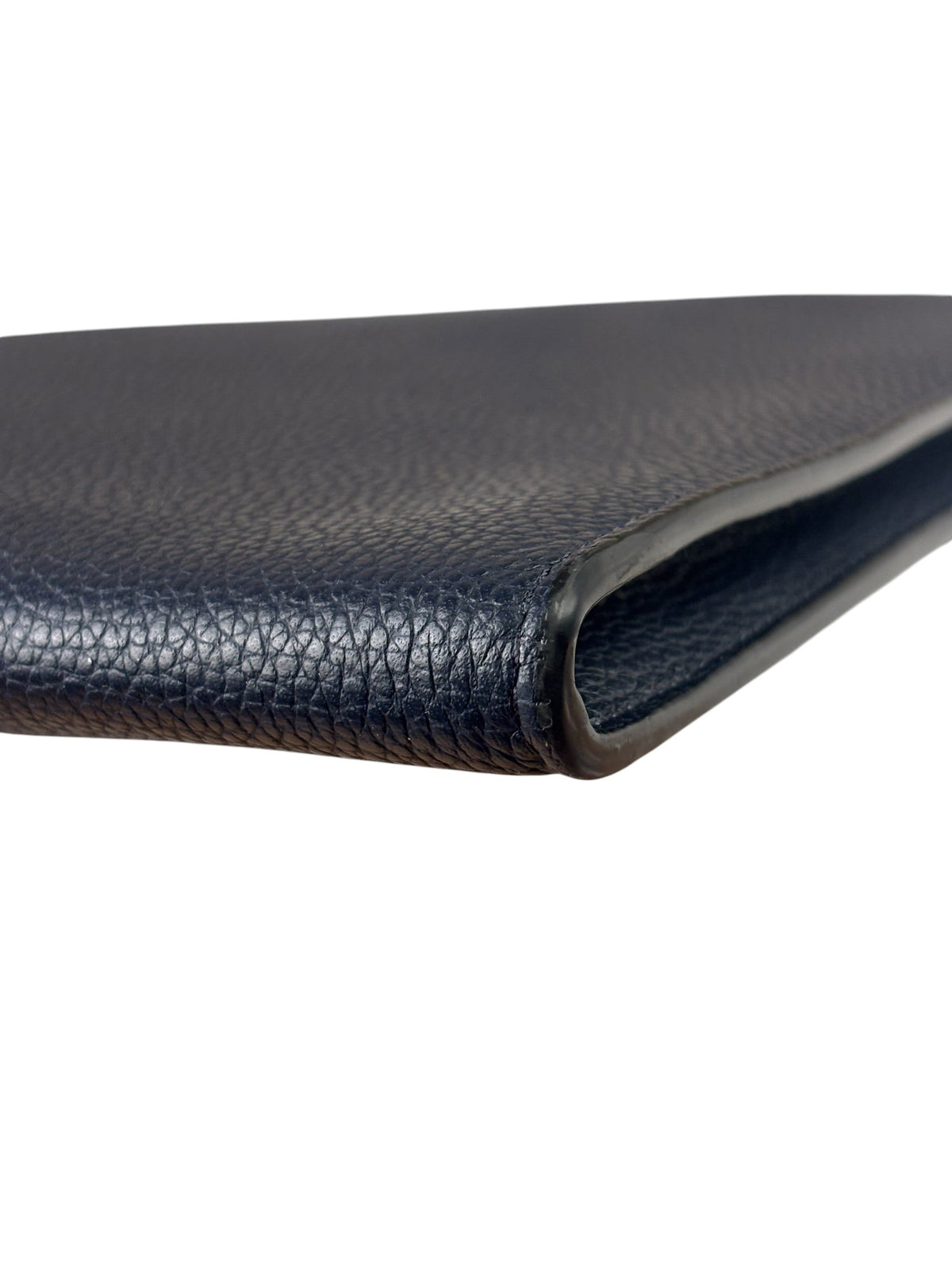 Coach Navy Pebbled Leather Laptop Case