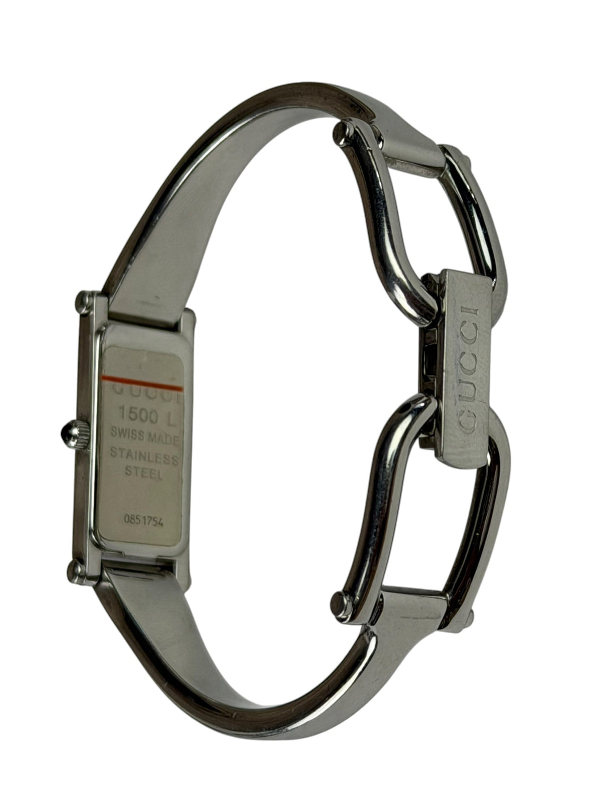 Gucci 1500L Black Dial Bangle Band