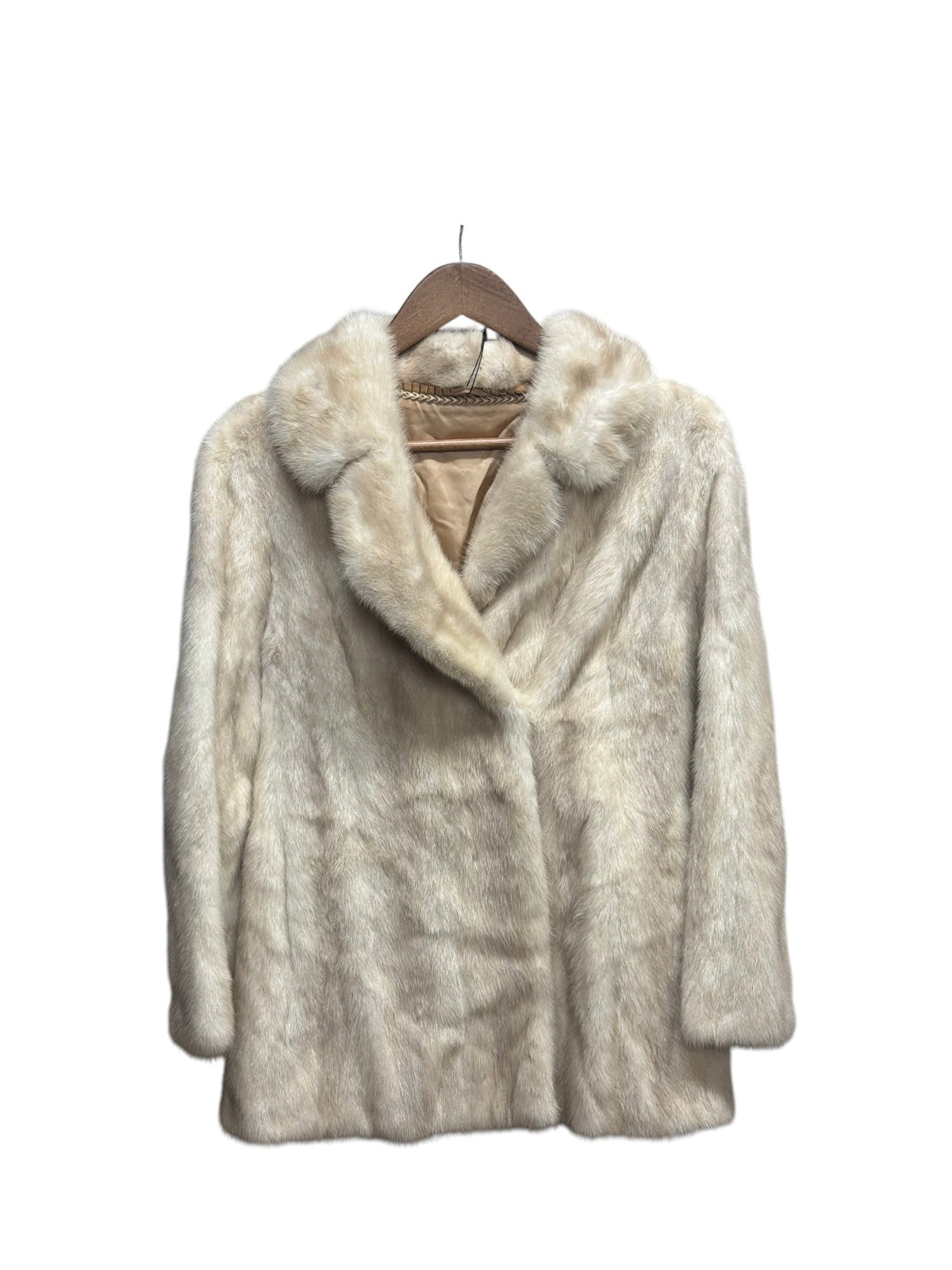 Vintage Cream Mink Fur Coat