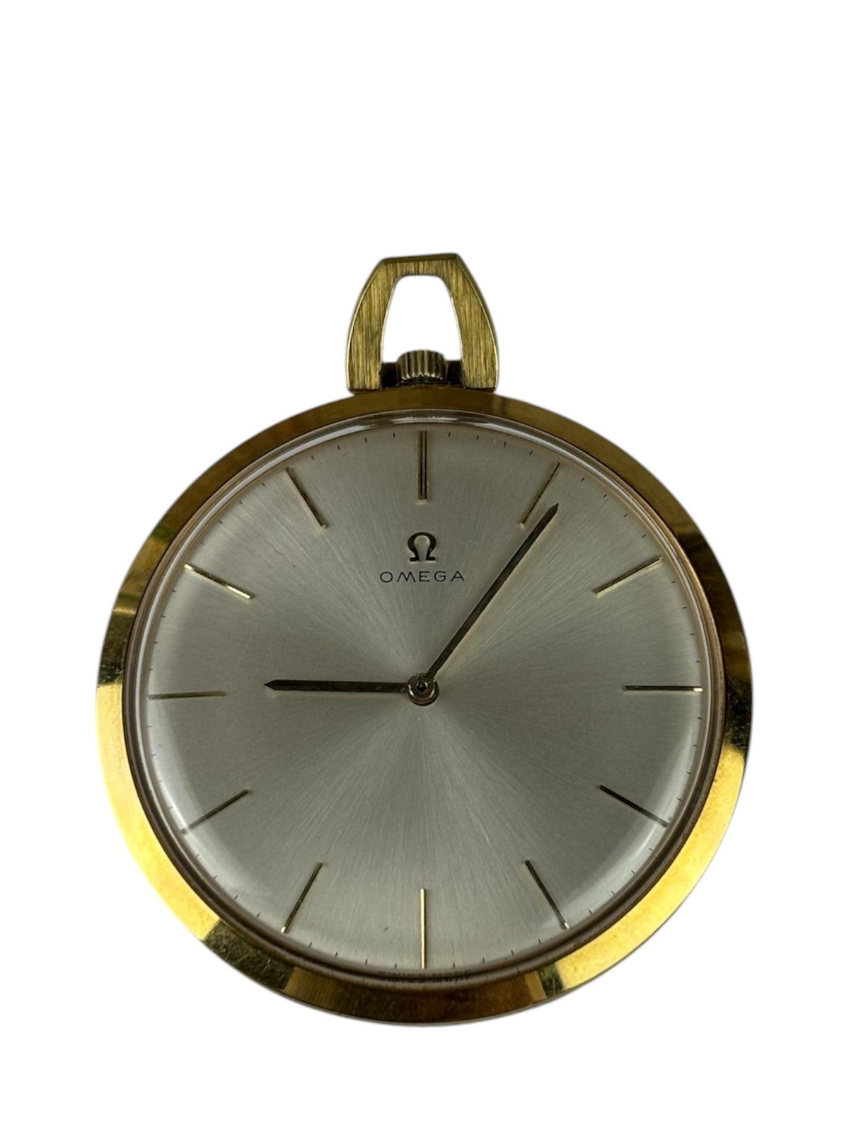 Omega Silver Stick Dial Pocket Watch 1970's