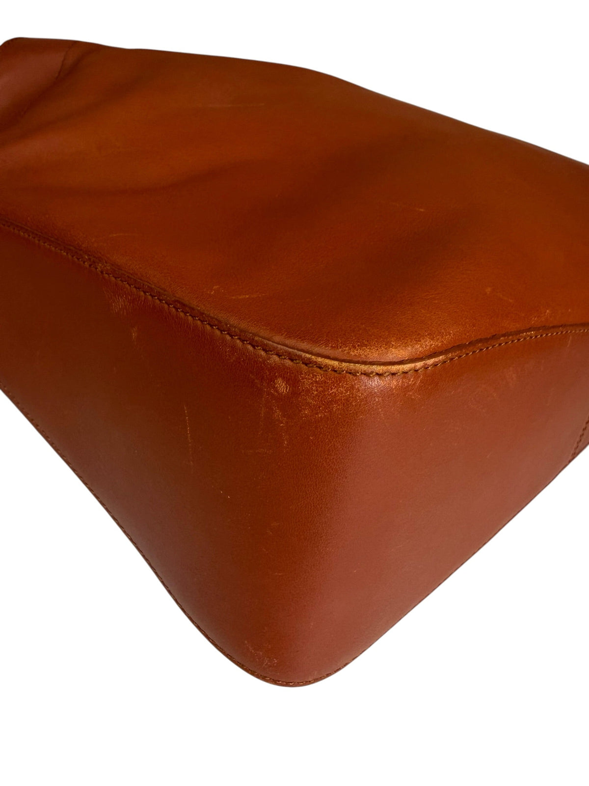 Loewe Vintage Brown Leather Shoulder Bag