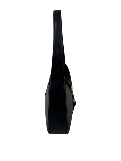 Yves Saint Laurent Black Leather Mini Le 5 À 7 Hobo Bag
