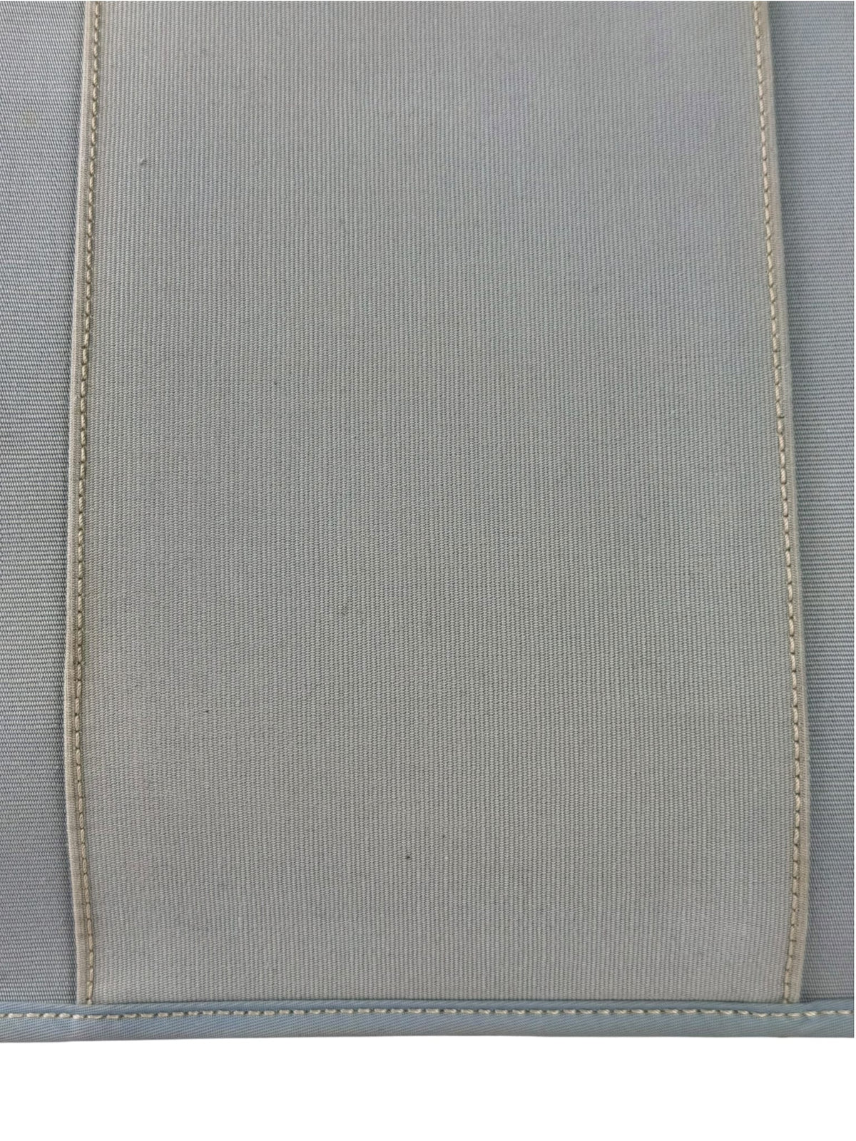 Hermes Light Blue Canvas Leather Trim Cabag Elan Tote