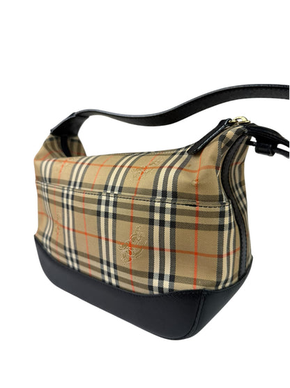 Burberry Haymarket Check Shadow Horse Canvas Shoulder Bag
