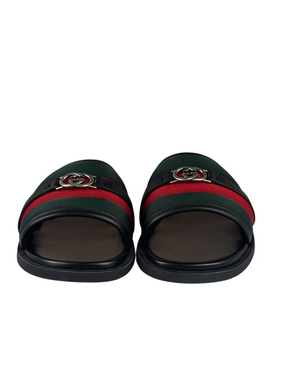 Gucci Interlocking G Sherry Line Leather Sandals