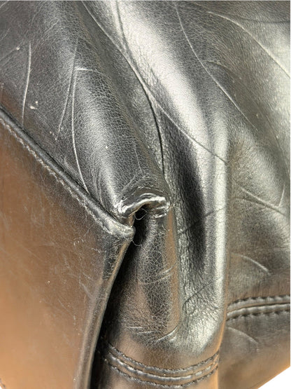 Chanel Black Lambskin CC Swirl Pattern Tote 2000