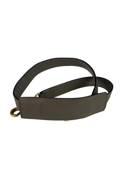 Celine Grey Suede/Leather Crocodile Embossed Trapeze Two-Way Bag