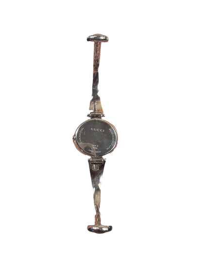 Gucci 134.3 Black G Dial Bangle Watch