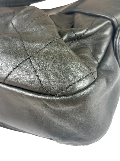 Chanel Grey Quilted Leather Tote Bag 2006