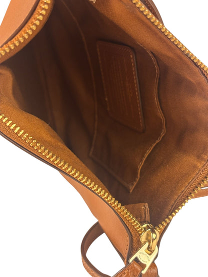 Coach Tan Brown Pebble Leather Crossbody Bag