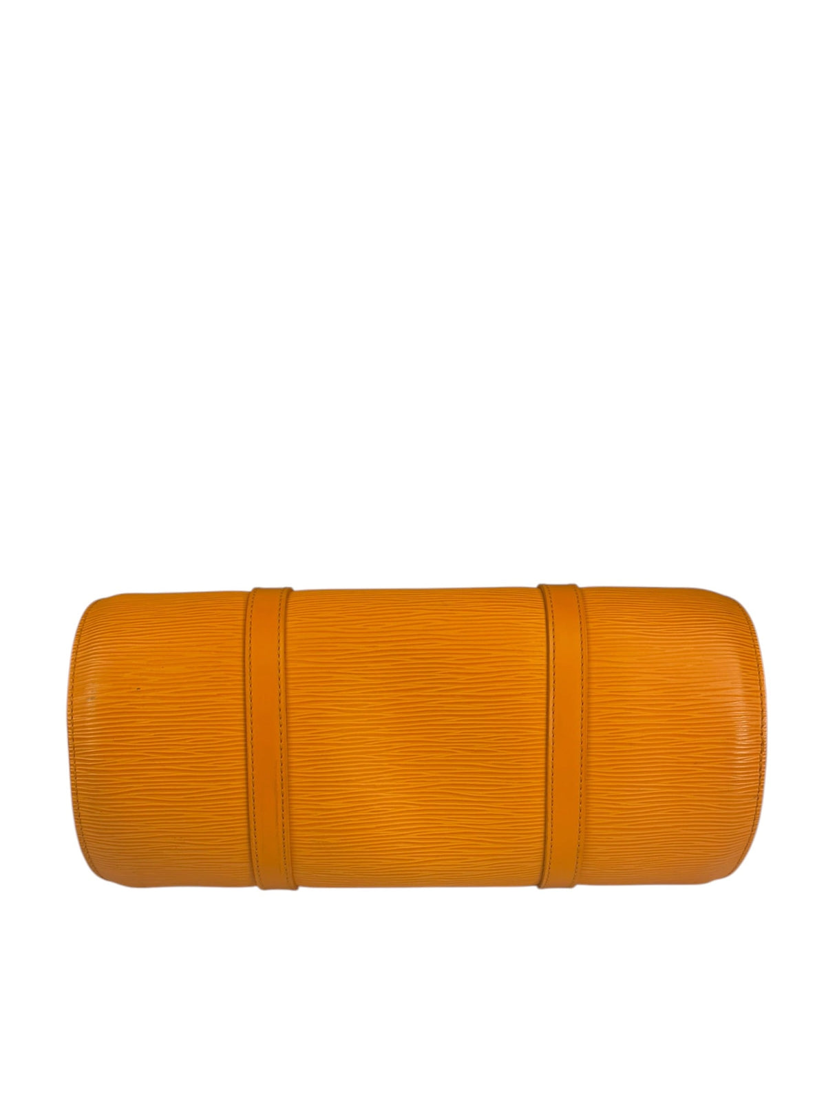 Louis Vuitton Orange Epi Leather Soufflot Handbag
