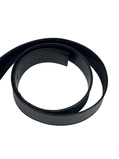 Gucci Silver-Toned Leather Belt