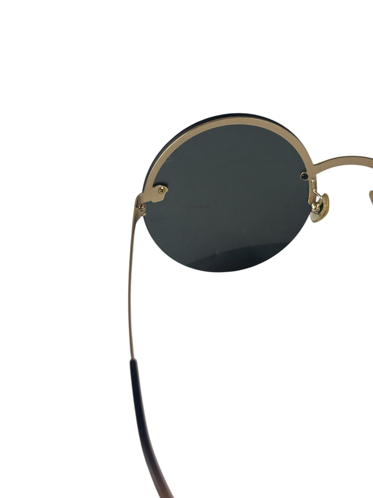 Versace Black MOD.2176 Circular Sunglasses
