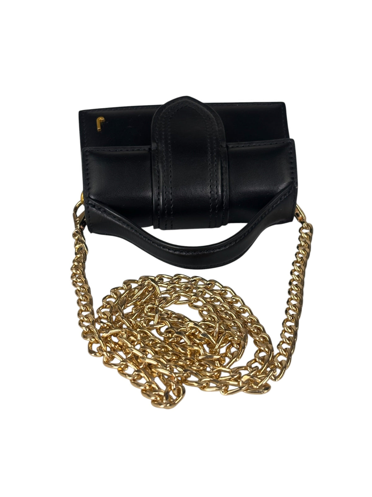 Jacquemus Black Leather Nano Le Petit Bambino Two-Way Bag Replacement Chain