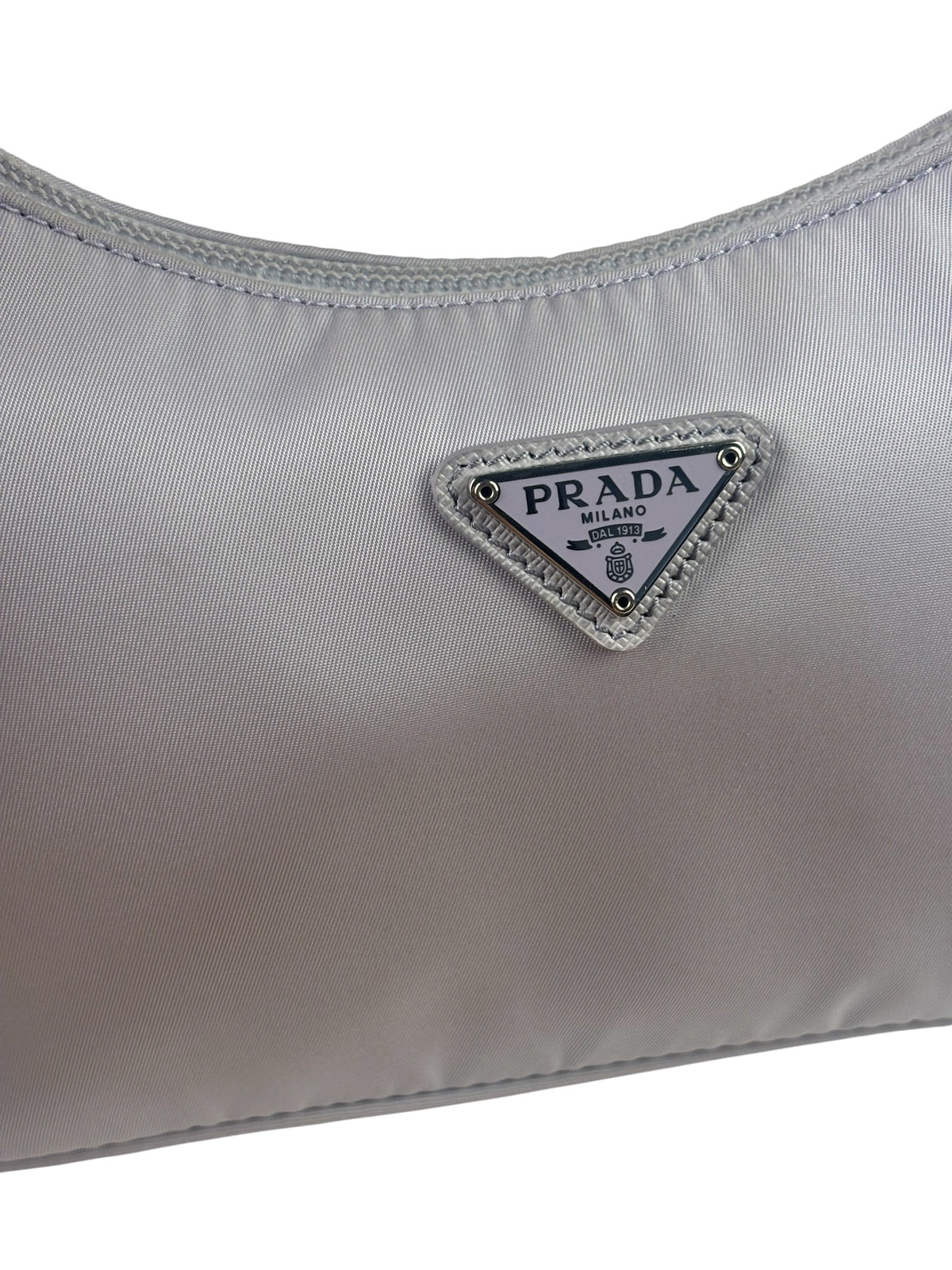 Prada Patel Purple Tessuto Nylon/Leather Trim Re-Edition Pochette 2000
