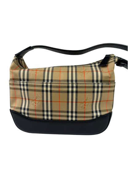 Burberry Haymarket Check Shadow Horse Canvas Shoulder Bag