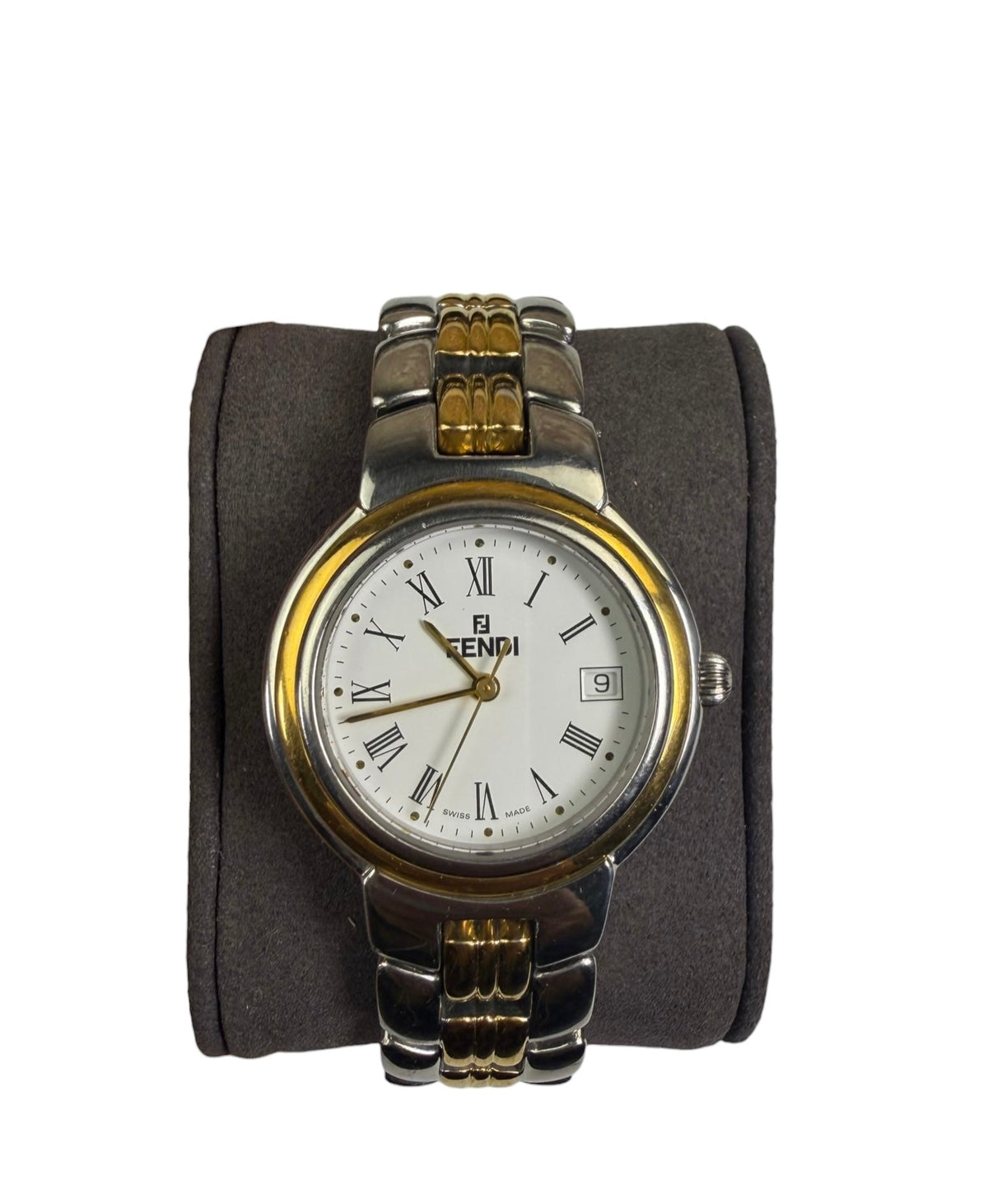 Fendi 2tone White Roman Numeral Dial