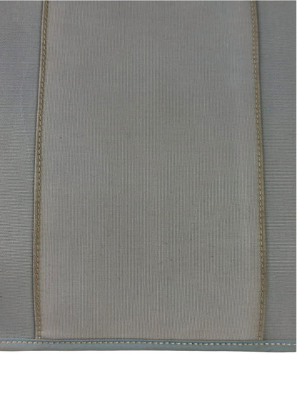 Hermes Light Blue Canvas Leather Trim Cabag Elan Tote