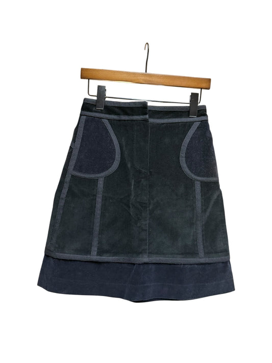 Louis Vuitton Black Corduroy/Velour Skirt