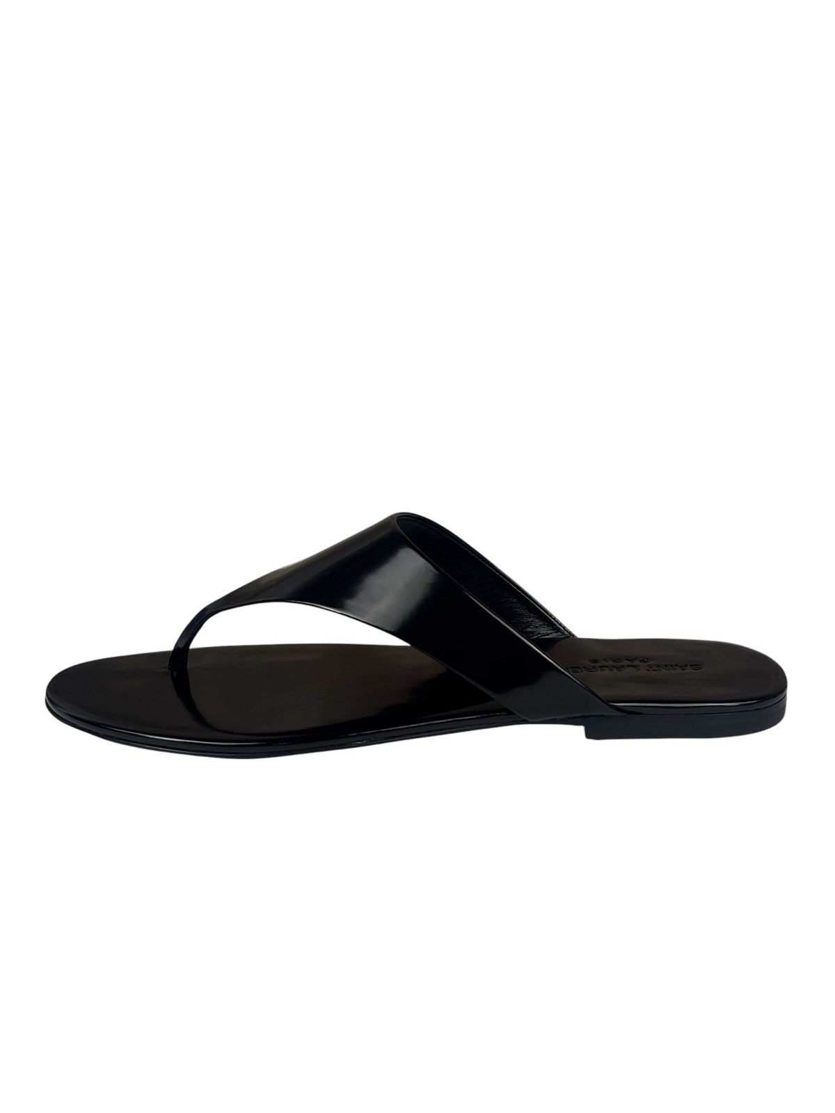 Saint Laurent Black Vitello Marilyn Sandals
