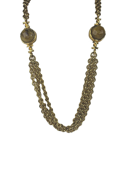 Chanel Vintage Multi-Chain Swirl Domed Ball Beads Necklaces