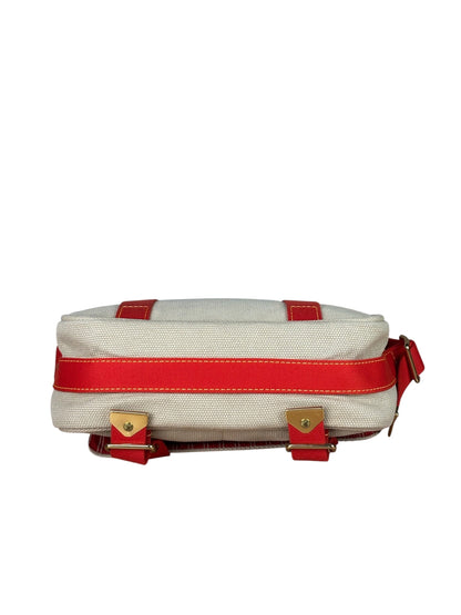 Louis Vuitton Tan/Red Canvas Antigua Besace Messenger Bag PM