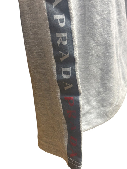 Prada Grey Long Sleeve High Neck Top