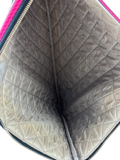 Chanel Navy Quilted Fluo Boy Medium O-Case Clutch