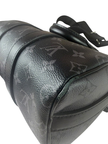 Louis Vuitton Grey Monogram Keepall Bandoulière 25