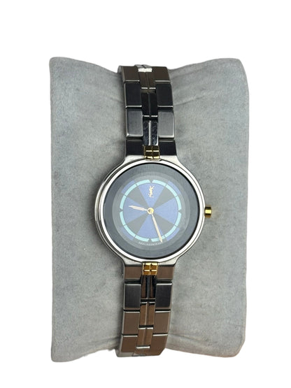 YSL Blue Circle Dial Stainless Band