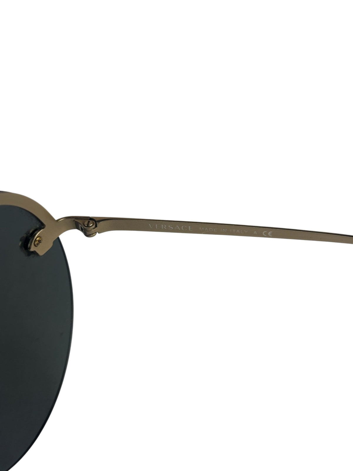Versace Black MOD.2176 Circular Sunglasses