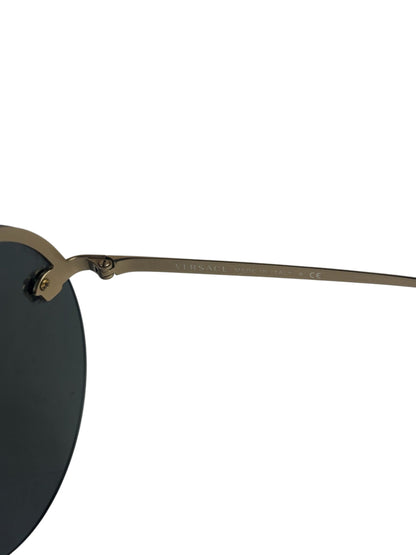 Versace Black MOD.2176 Circular Sunglasses