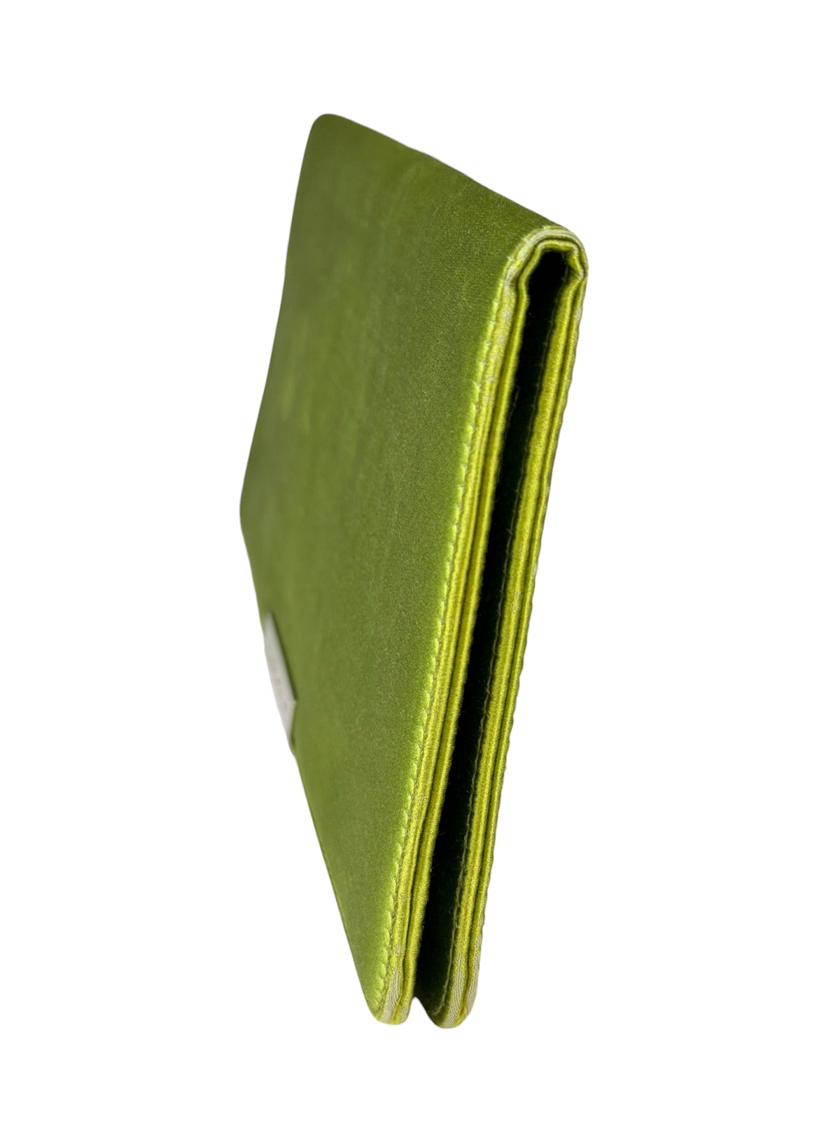 Dolce & Gabbana Lime Green Satin Clutch