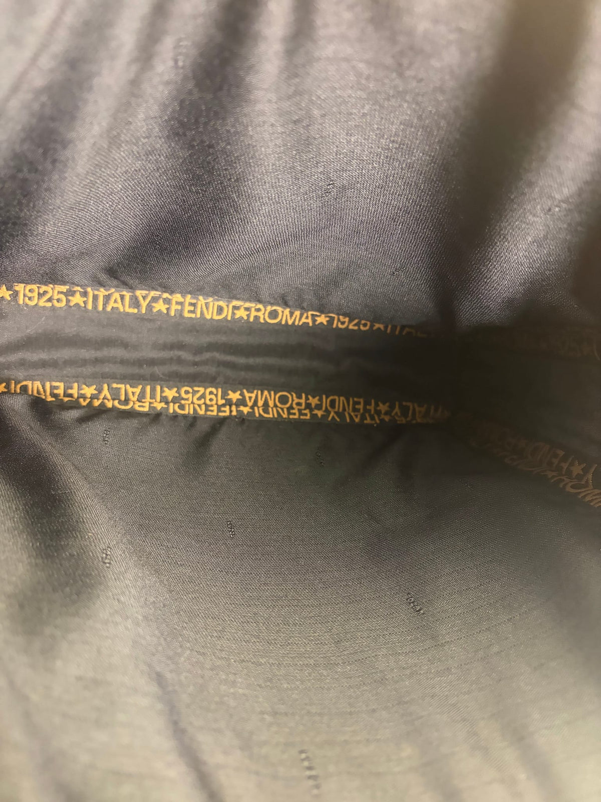 Fendi Black Straw Roma 1925 Tote