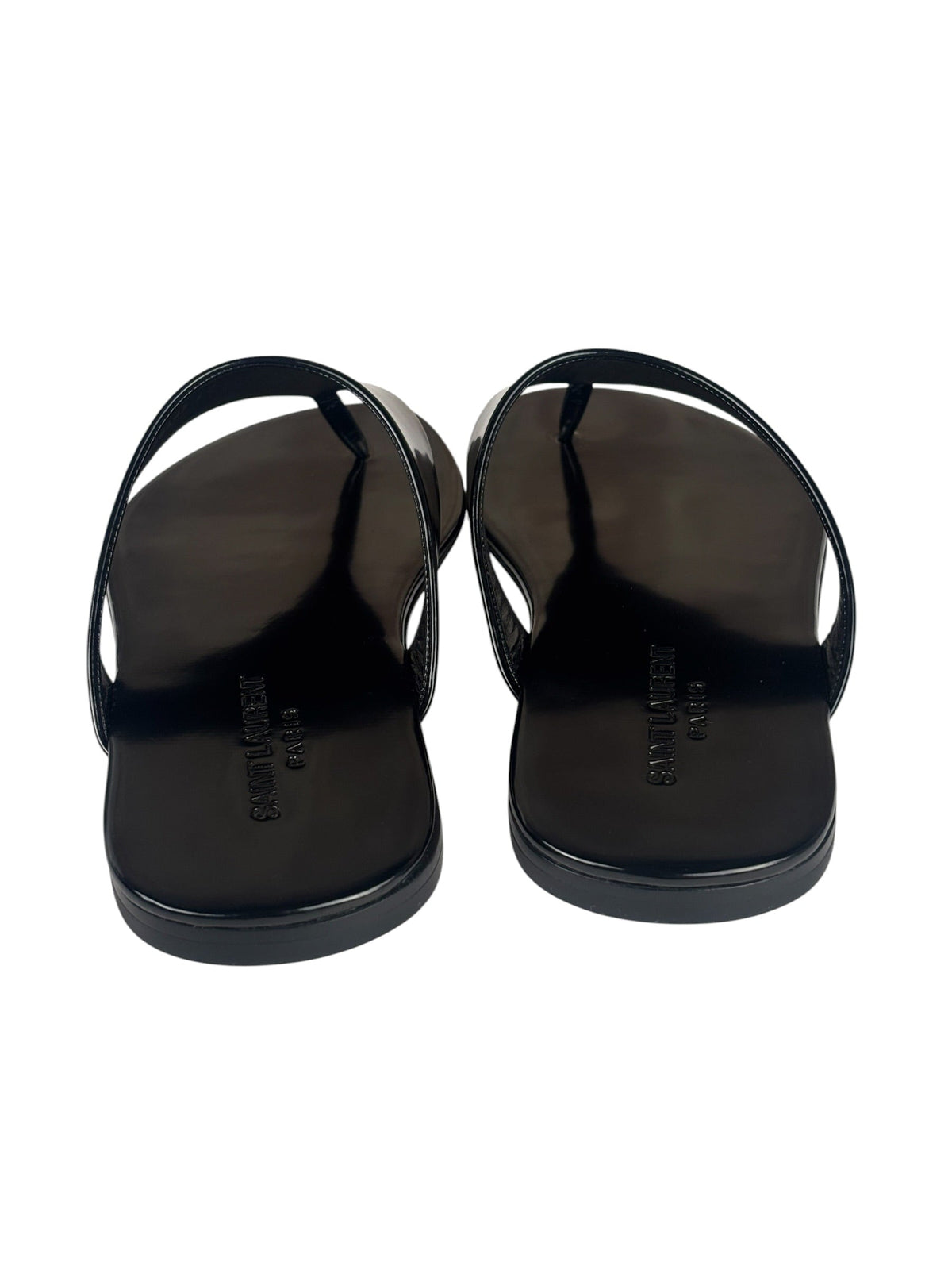 Saint Laurent Black Vitello Marilyn Sandals