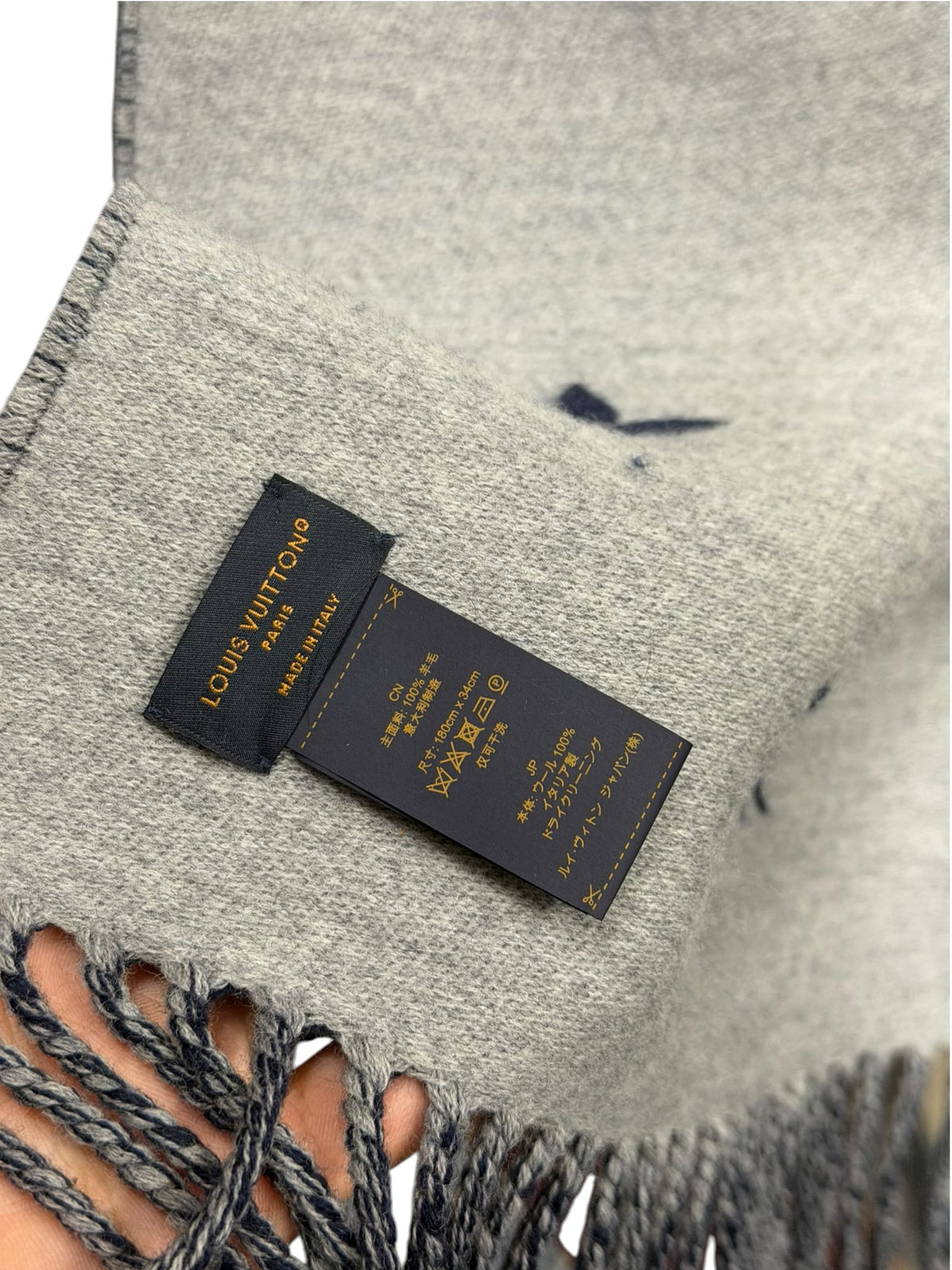 Louis Vuitton Blue Reykjavik All About Monogram Wool Scarf