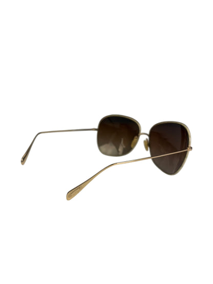 Oliver Peoples Gold-Tone Aviator Sunglasses