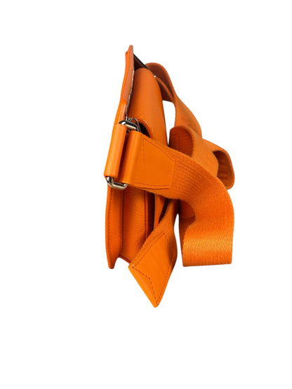 Louis Vuitton Aerogram Takeoff Leather Sling Bag Orange