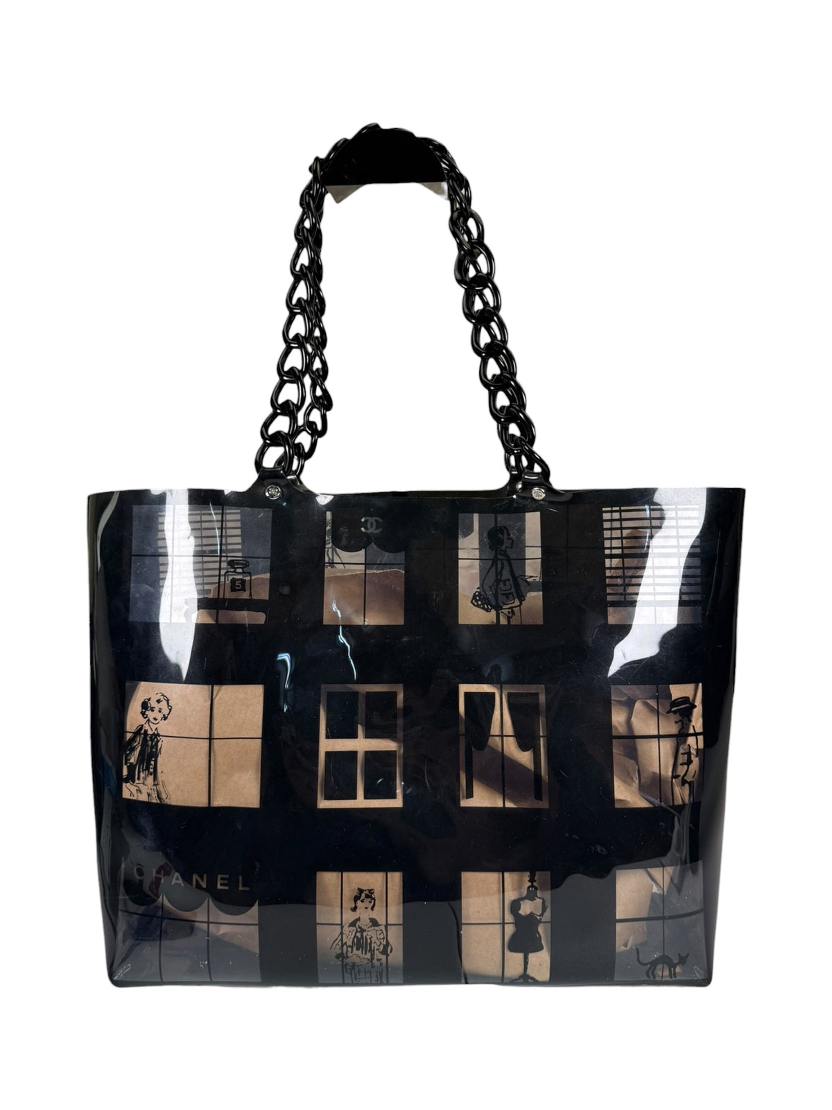 Chanel PVC Coco Window Tote Black 2003-04