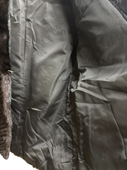Vintage Moon Harmony Dark Brown Mink Fur Coat