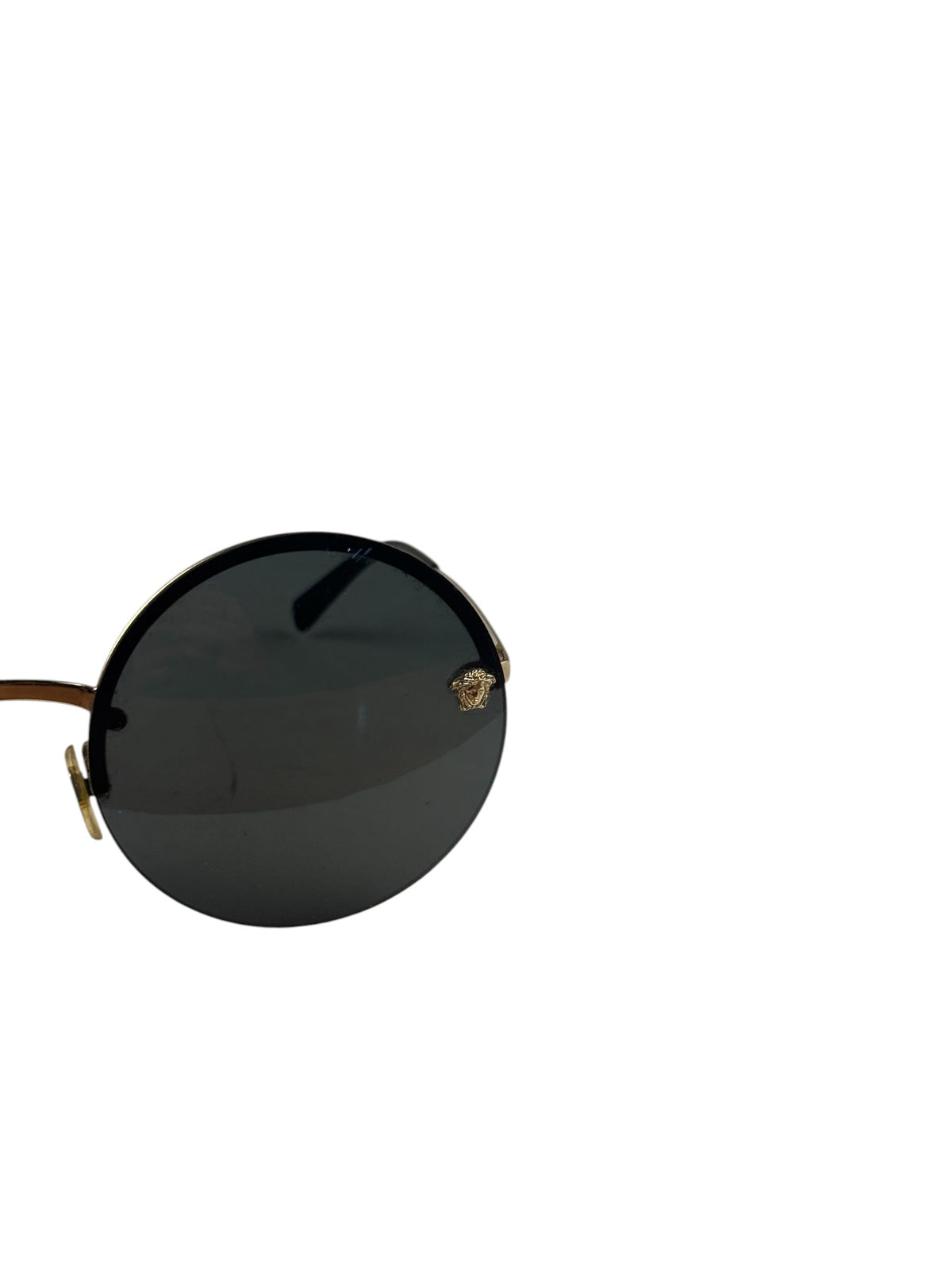 Versace Black MOD.2176 Circular Sunglasses