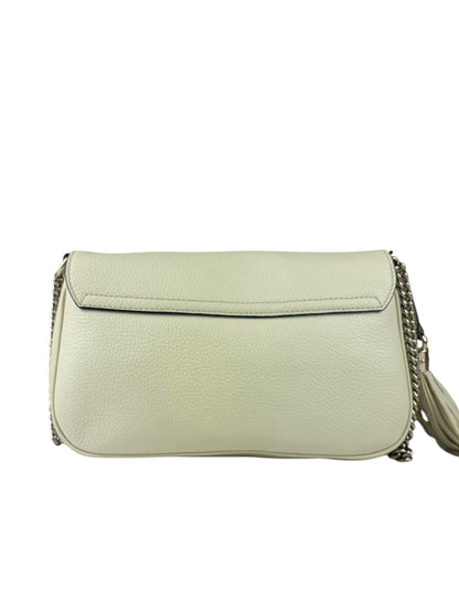 Gucci Soho Chain Flap Shoulder Bag White