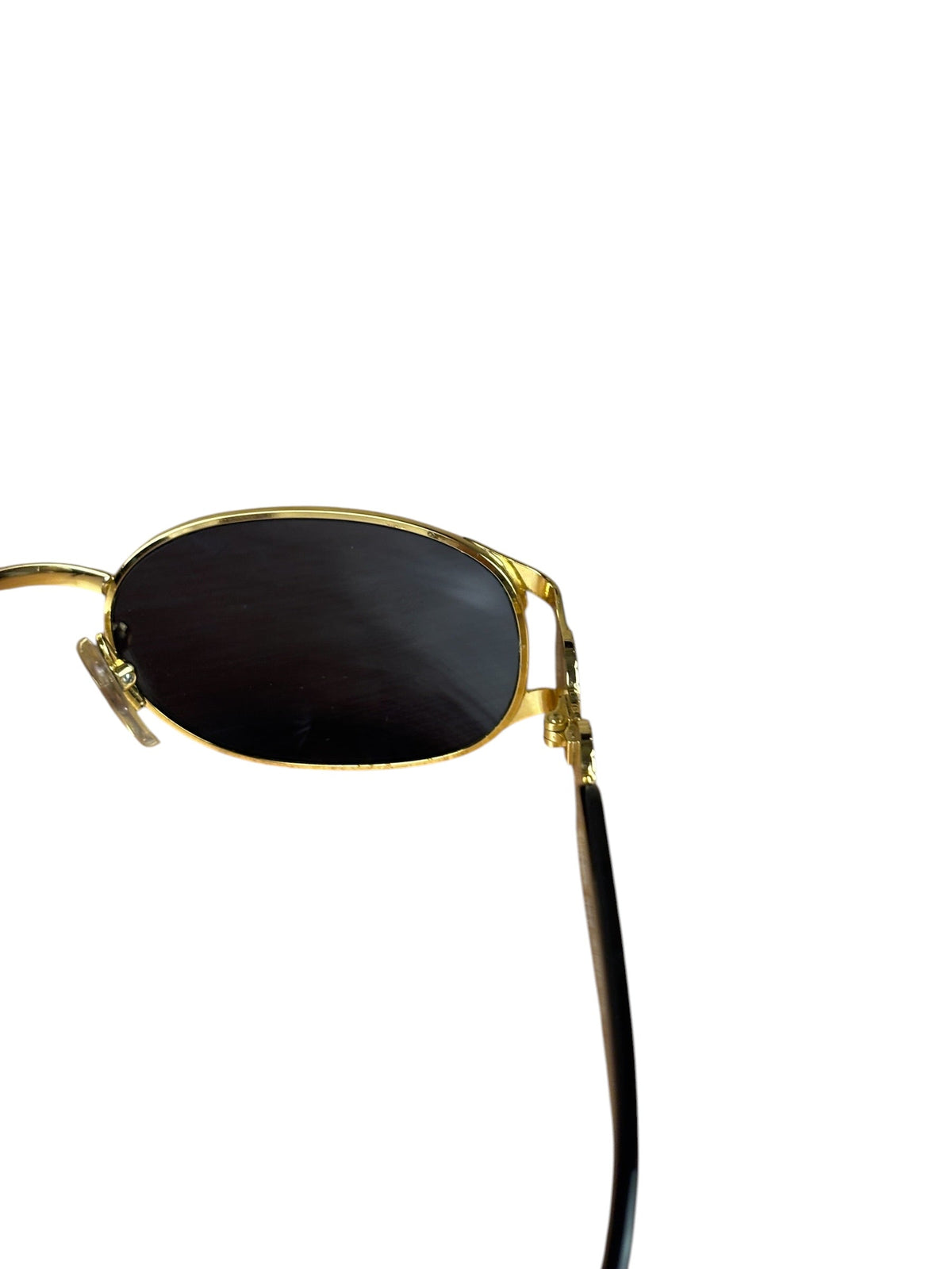 Fendi Gold/Blue Oval Metal Framed Sunglasses