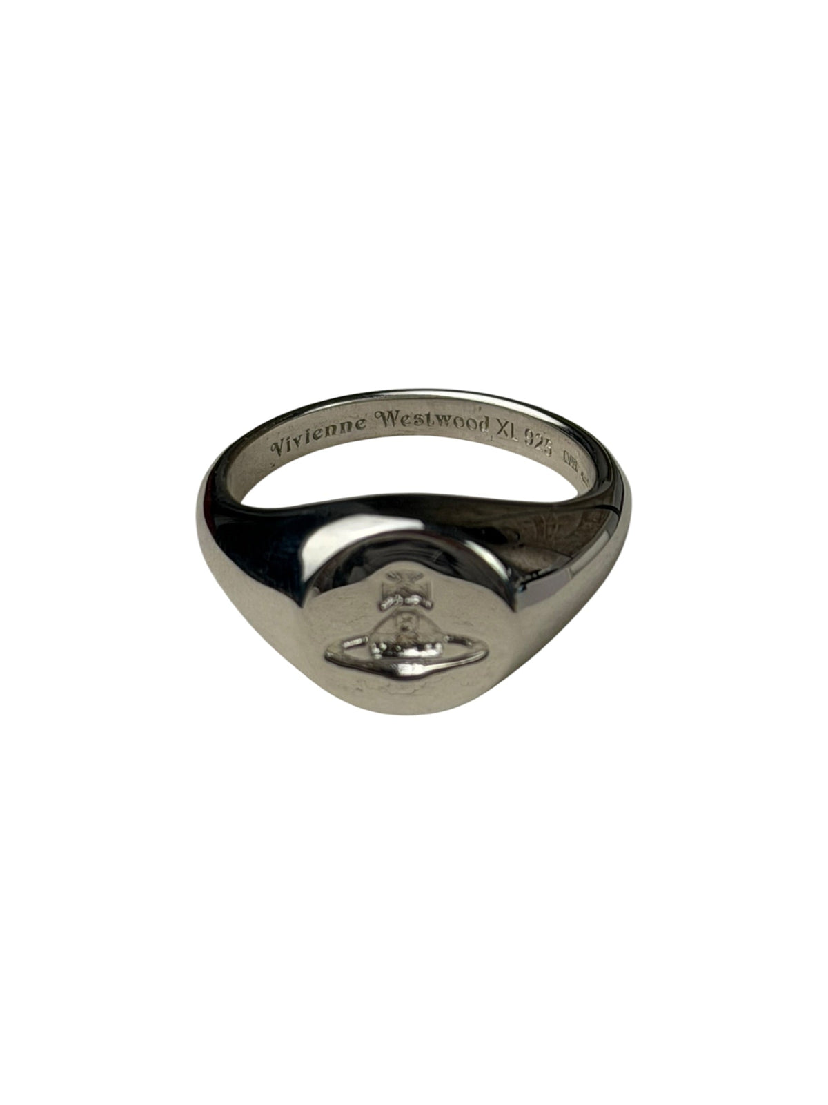 Vivienne Westwood Silver Logo Seal Ring