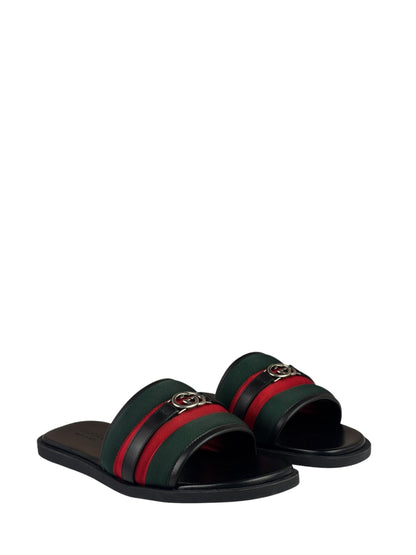 Gucci Interlocking G Sherry Line Leather Sandals
