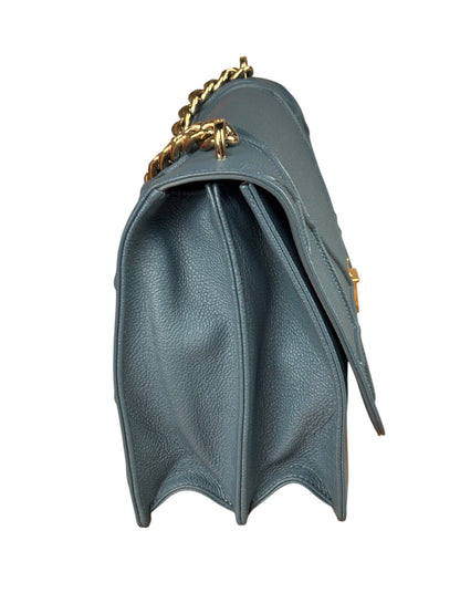 Christian Dior Blue Cowhide Diorama Two-Way Bag